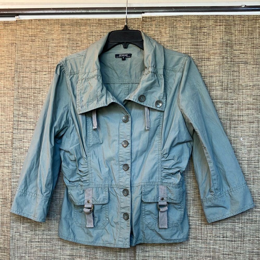 Remus khaki Green Utility Jacket Lightweight Cotton